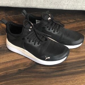 Women’s Black Puma Sneakers - Size 7 - Good Used Condition